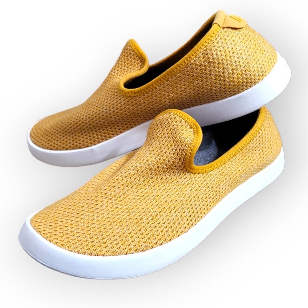 Allbirds Tree Loungers Slip-on Sneakers Gold Yellow White Size 9